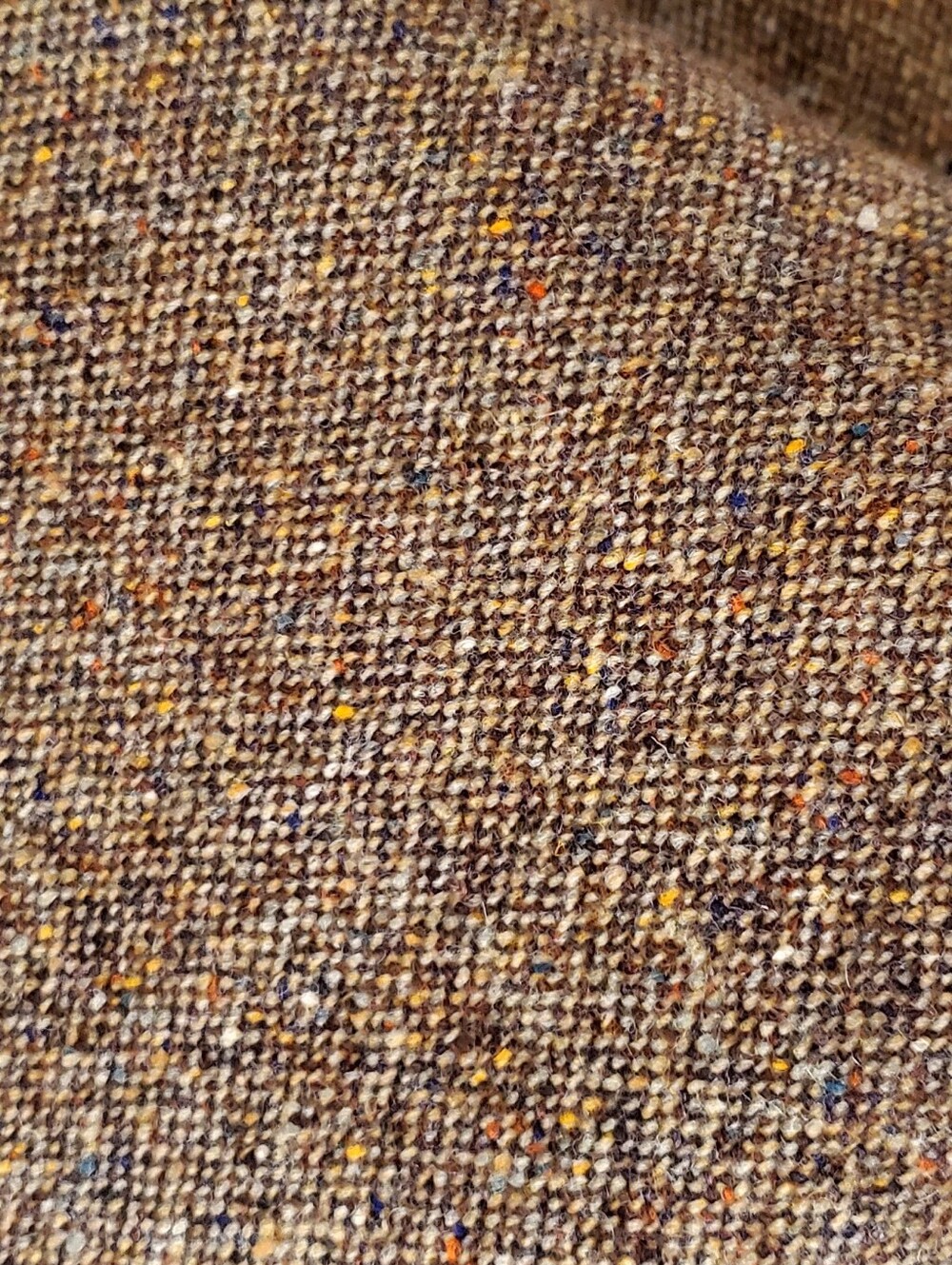 Theory Brown Fleck Donegal Tweed 98% Wool Midi ALine Skirt Pockets Sz 4 LIKE NEW - Picture 10 of 16